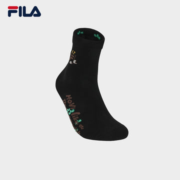[ CNY Collection ] FILA CORE WHITE LINE ORIGINALE Men's Middle Socks in Black
