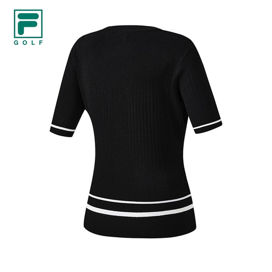 FILA CORE ATHLETICS Golf Women's Short Sleeve Shirt in Black