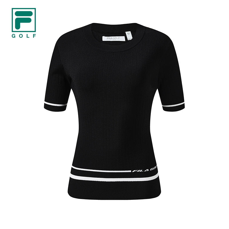 FILA CORE ATHLETICS Golf Women's Short Sleeve Shirt in Black