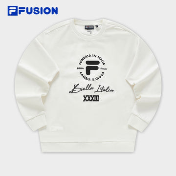 FILA FUSION Men's INLINE UNIFORM Pullover Sweater in White