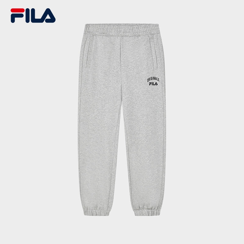 FILA CORE Men's RETRO SPORTS WHITE LINE ORIGINALE Knit Pants in Gray