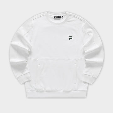 FILA FUSION Men's INLINE URBAN TECH Pullover Sweater in White