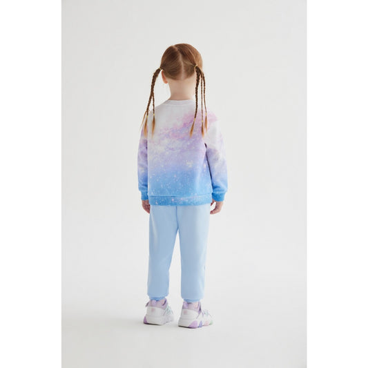 FILA KIDS WHITE LINE Girl's Pullover Sweater in Full Print