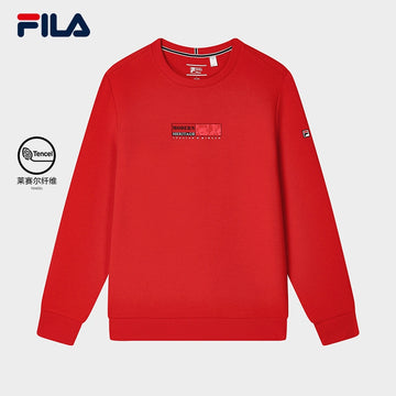 FILA CORE Men's HARMONY ON ICE CROSS OVER MODERN HERITAGE Pullover Sweater in Red