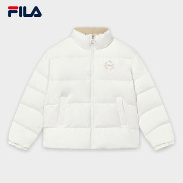 FILA CORE Women's RETRO SPORTS WHITE LINE ORIGINALE Down Jacket in White