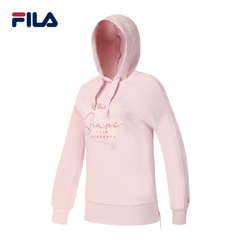 FILA CORE Women's FXT ATHLETICS FITNESS Hooded Sweater in Ash