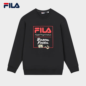 FILA CORE WHITE LINE ORIGINALE Men's Pullover Sweater in Black