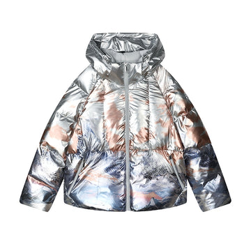 FILA CORE WHITE LINE HERITAGE Women Down Jacket in Full Print