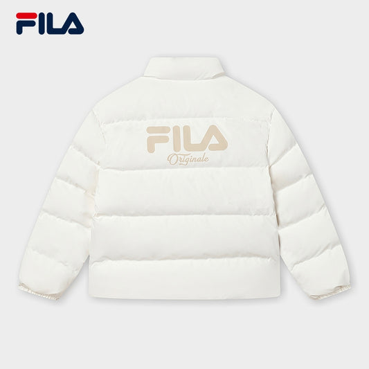 FILA CORE Women's RETRO SPORTS WHITE LINE ORIGINALE Down Jacket in White