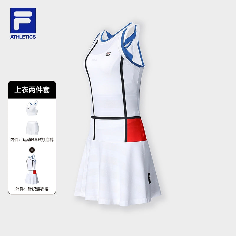 FILA CORE ATHLETICS TENNIS Women Dress in White