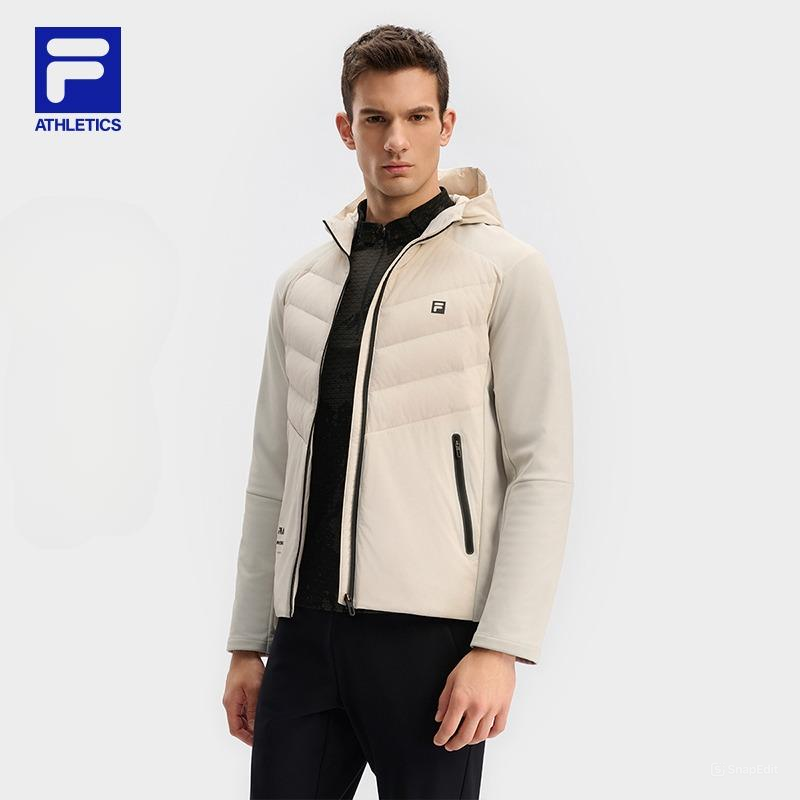 FILA CORE ATHLETICS FITNESS MEN Men Down Jacket (Beige)